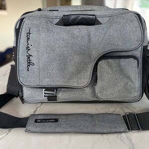 Travis Mathew Tag Messenger Bag in Gray/Black